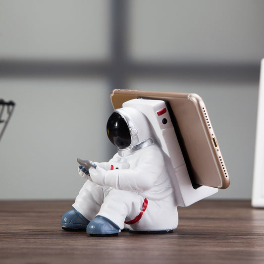 Simple Astronaut Mobile Phone Stand Student Desktop Holder Cute Spaceman Cell Phone Holder Creative Gift Small Desk Decoration - Icatchingstuff.com