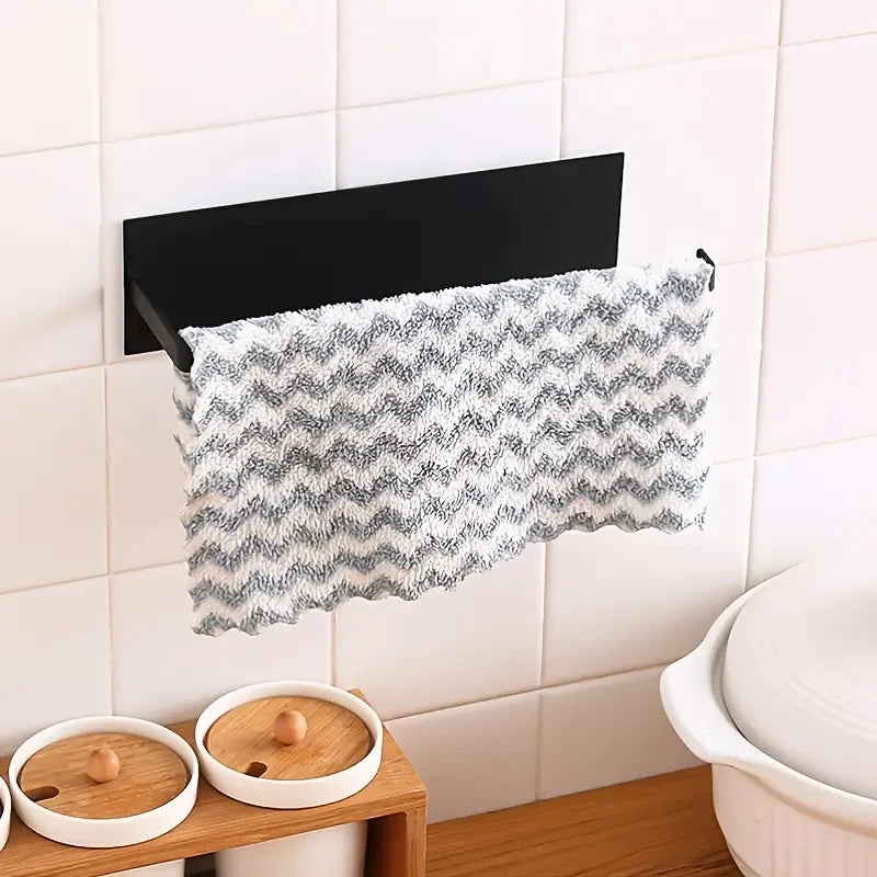 1pc Kitchen Carbon Steel Paper Towel Holder, No Punch Paper Towel Holder, Household Paper Hanger, Storage Rack - Icatchingstuff.com